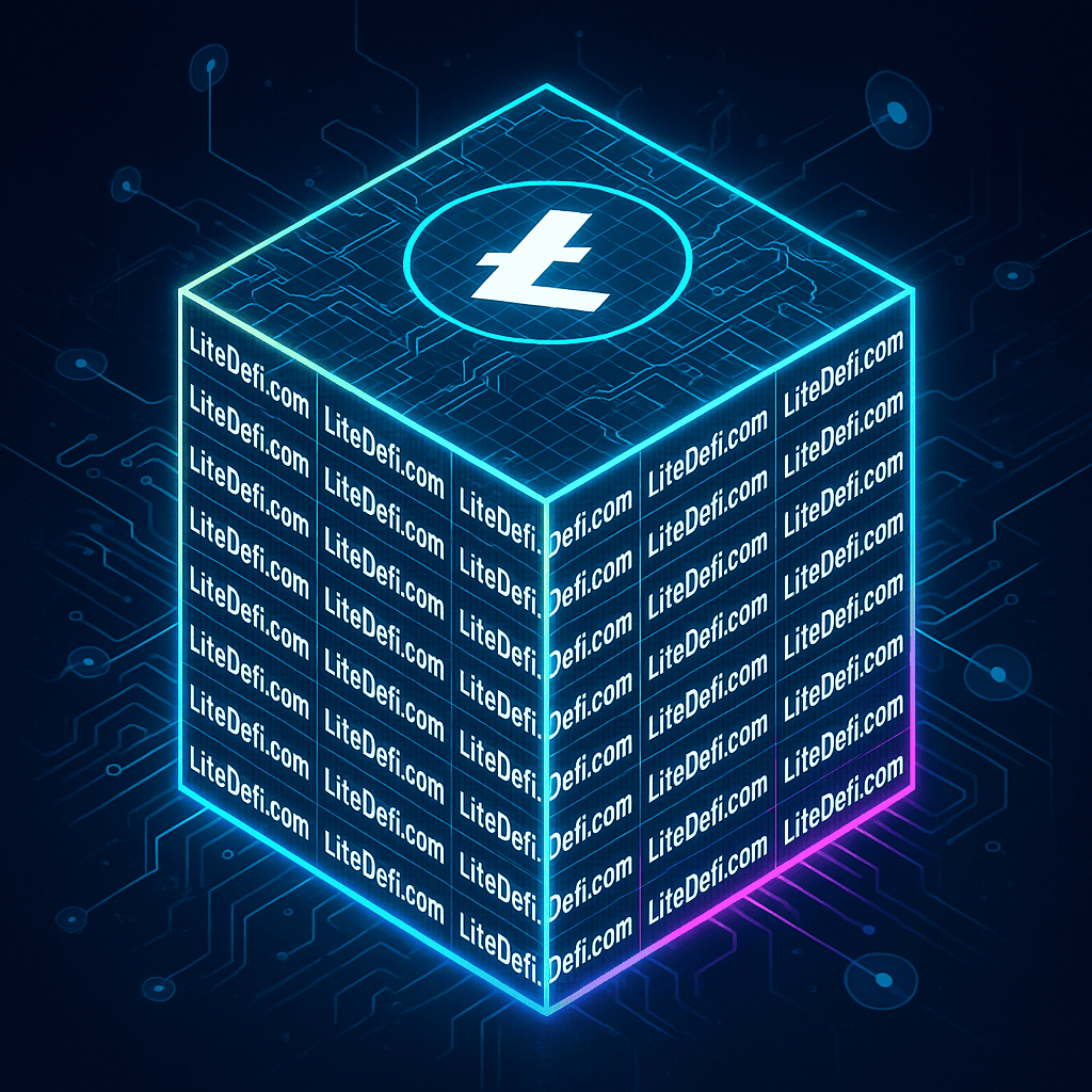 Futuristic Web3 technology and DeFi infrastructure
